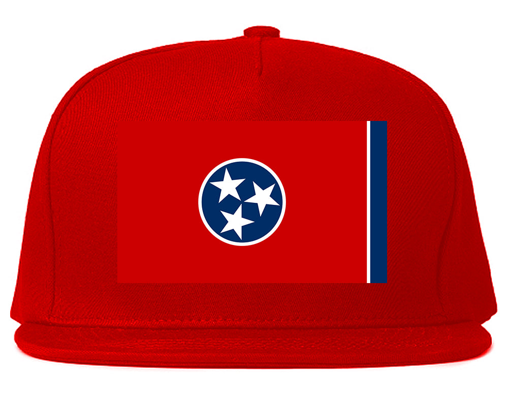 Tennessee State Flag TN Chest Mens Snapback Hat Red