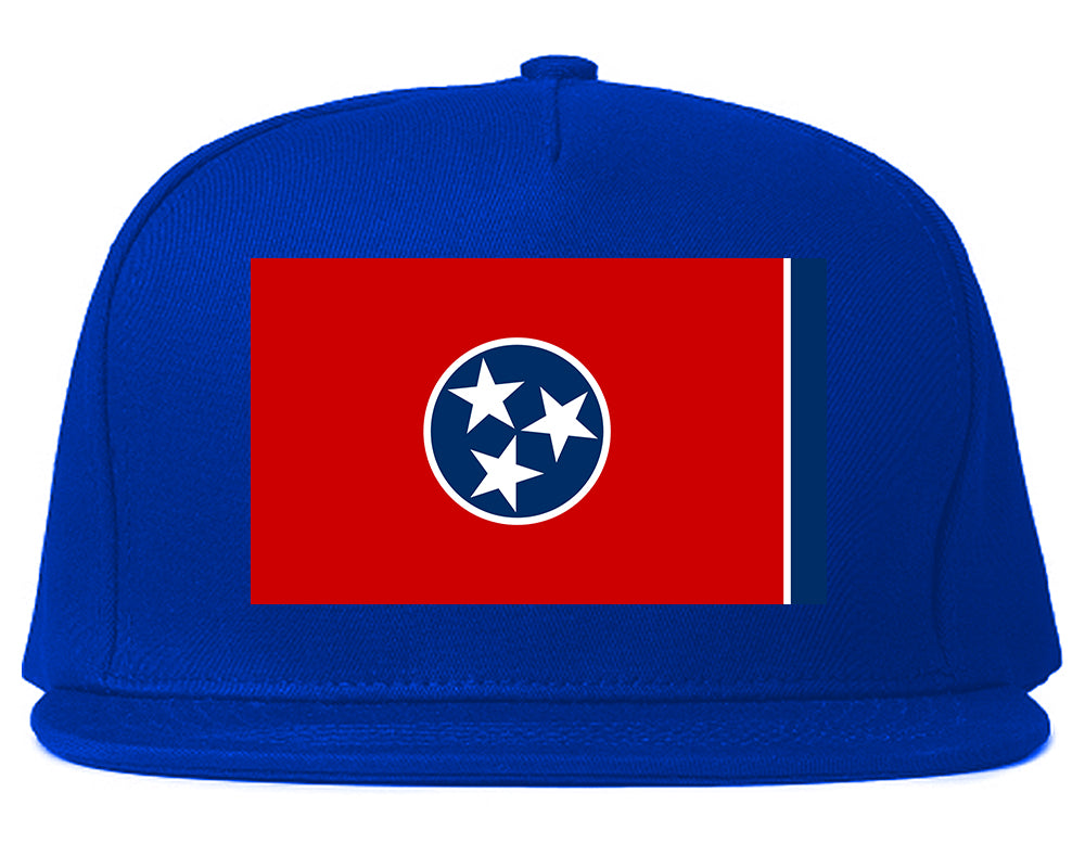 Tennessee State Flag TN Chest Mens Snapback Hat Royal Blue