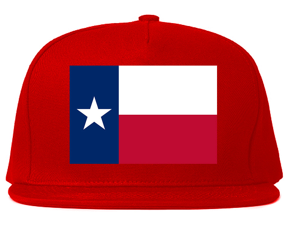 Texas State Flag TX Chest Mens Snapback Hat Red