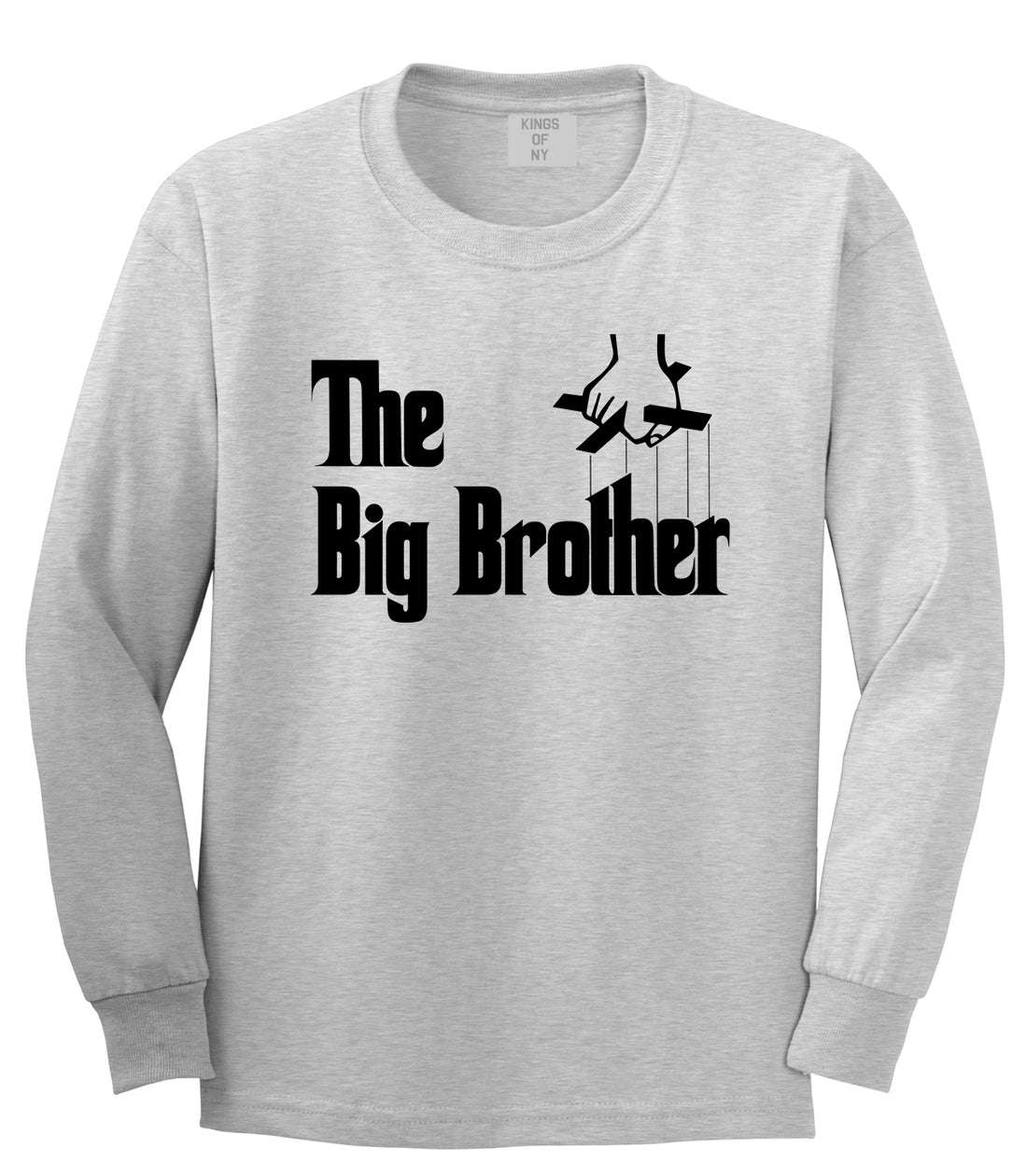 The Big Brother Funny New Baby Mens Long Sleeve T-Shirt Grey