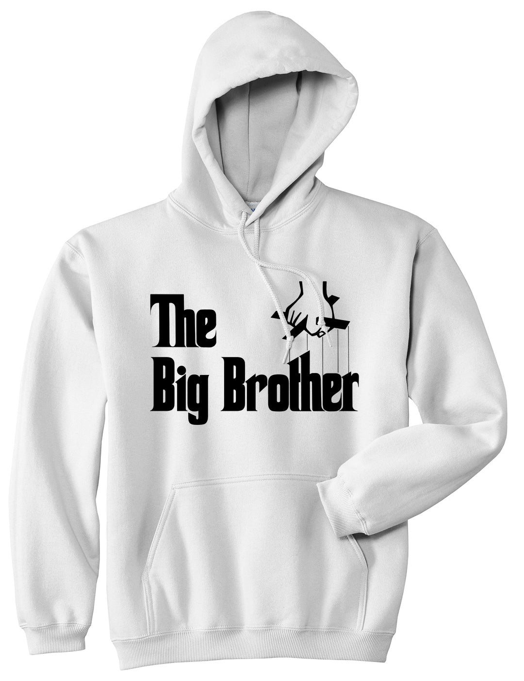 The Big Brother Funny New Baby Mens Pullover Hoodie White