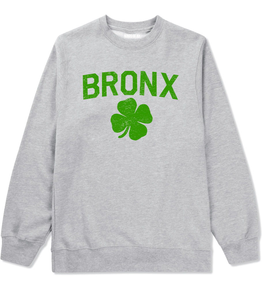 The Bronx Irish St Patricks Day Mens Crewneck Sweatshirt Grey