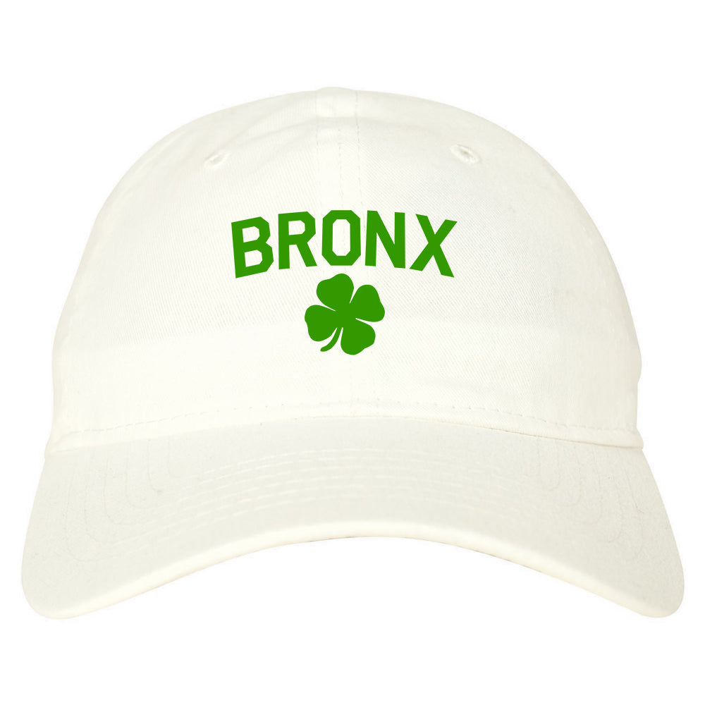 The Bronx Irish St Patricks Day Mens Dad Hat White