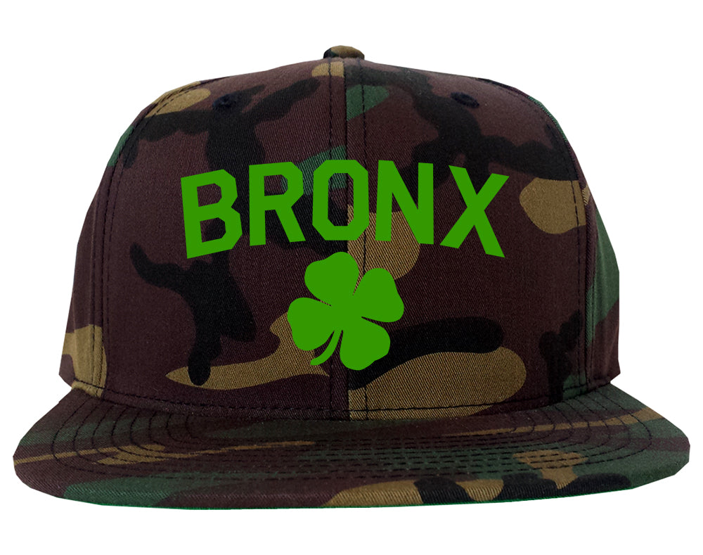 The Bronx Irish St Patricks Day Mens Snapback Hat Army Camo