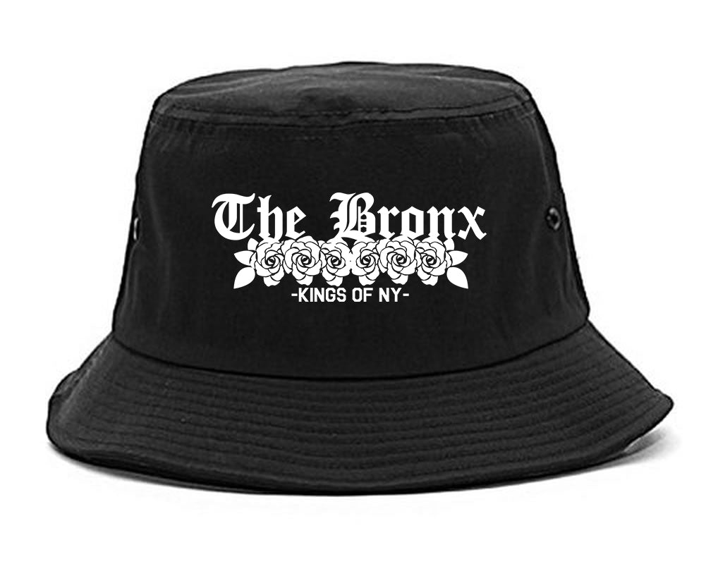 The Bronx Roses Kings Of NY Mens Bucket Hat Black