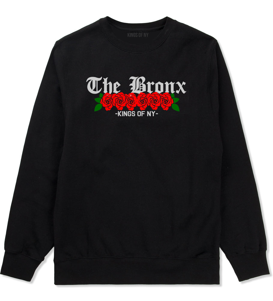 The Bronx Roses Kings Of NY Mens Crewneck Sweatshirt Black