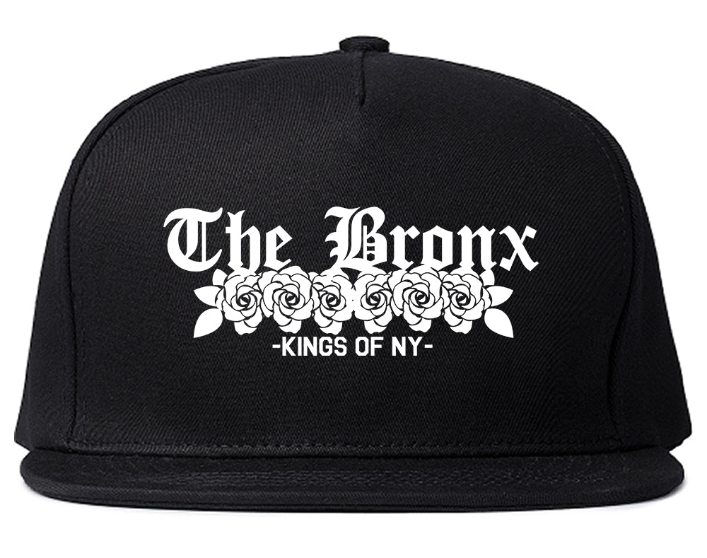 The Bronx Roses Kings Of NY Mens Snapback Hat Black