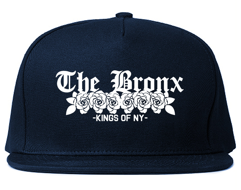 The Bronx Roses Kings Of NY Mens Snapback Hat Navy Blue