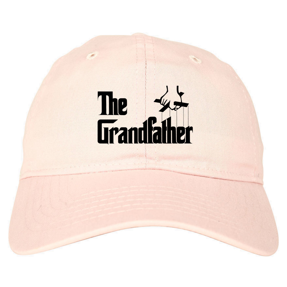 The Grandfather Funny New Grandpa Mens Dad Hat Pink