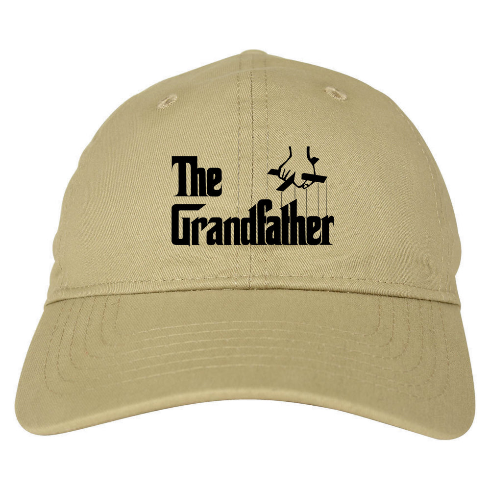 The Grandfather Funny New Grandpa Mens Dad Hat Tan