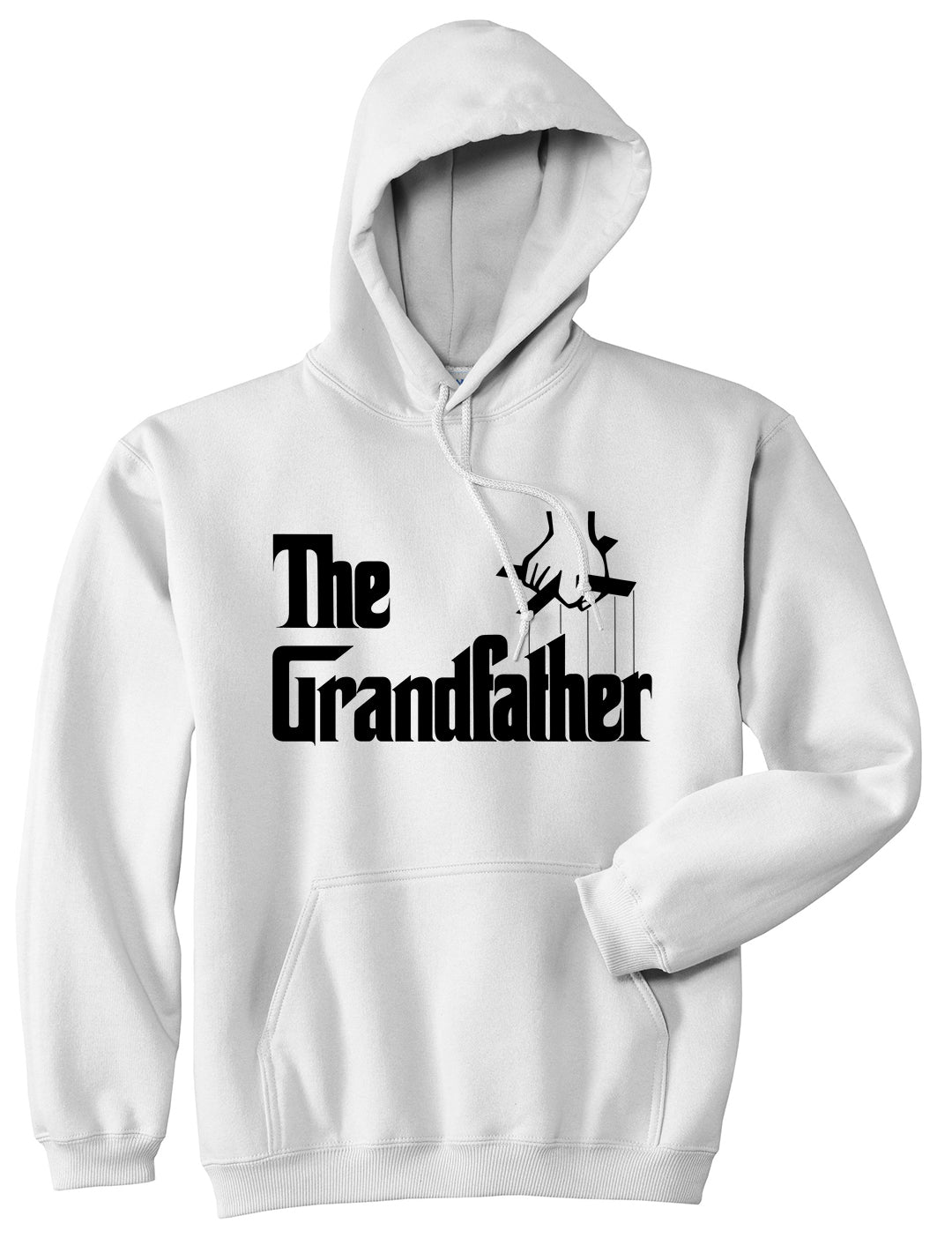 The Grandfather Funny New Grandpa Mens Pullover Hoodie White
