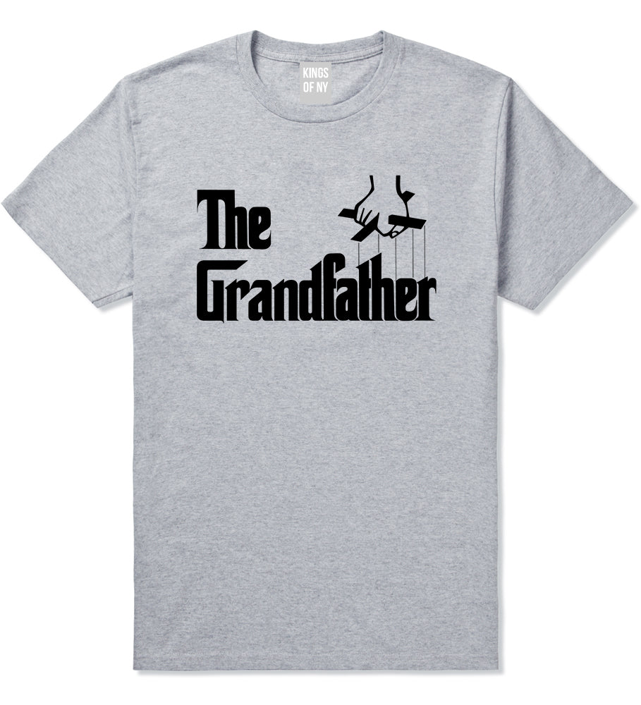 The Grandfather Funny New Grandpa Mens T-Shirt Grey