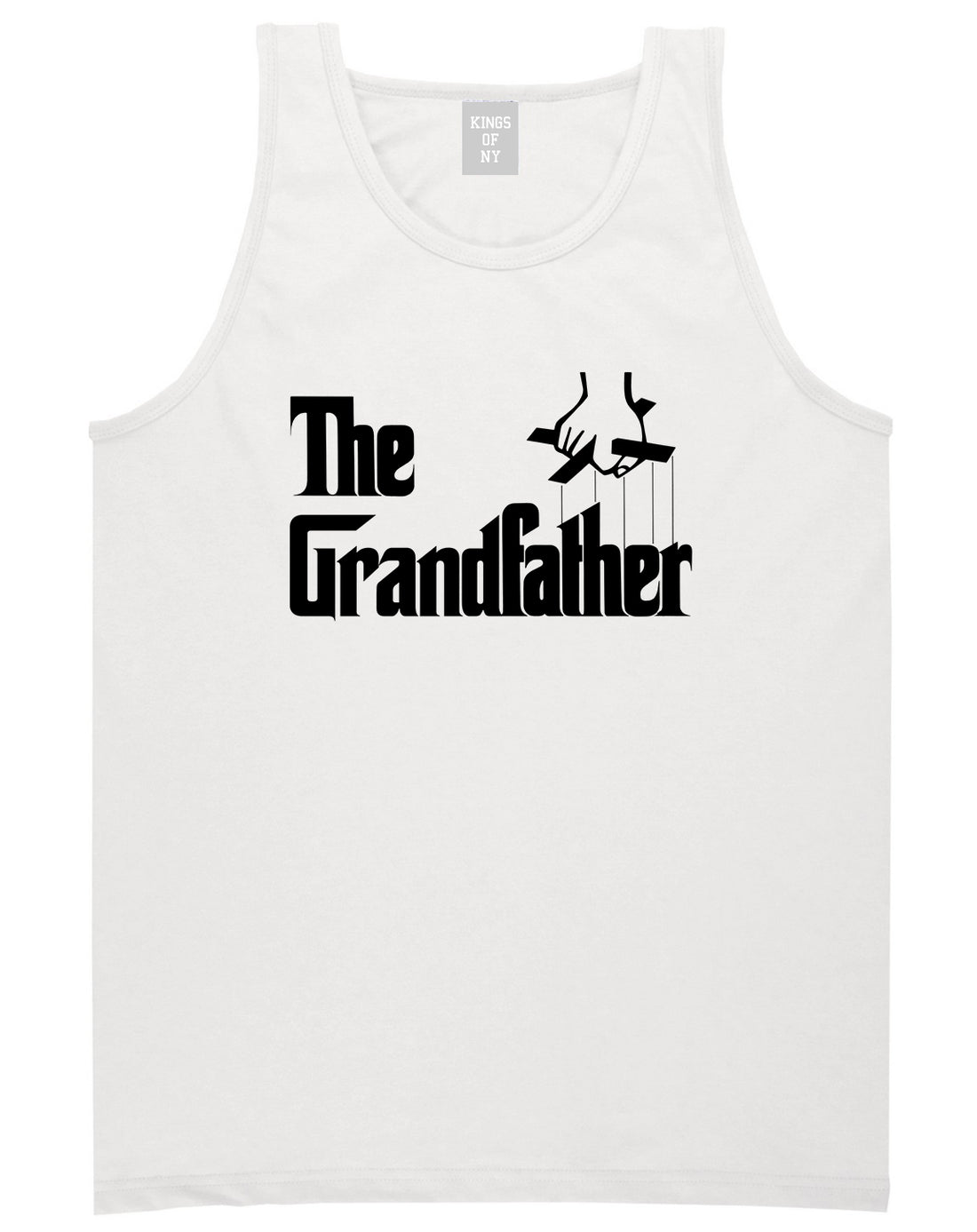 The Grandfather Funny New Grandpa Mens Tank Top T-Shirt White