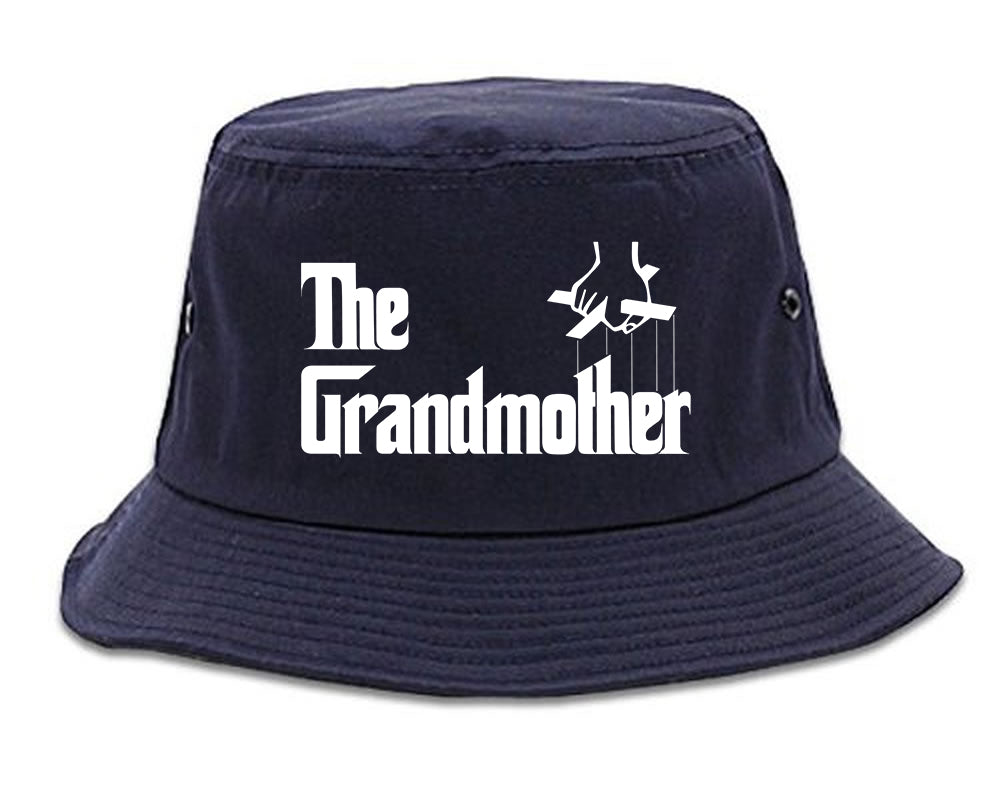 The Grandmother Funny New Grandma Mens Bucket Hat Navy Blue