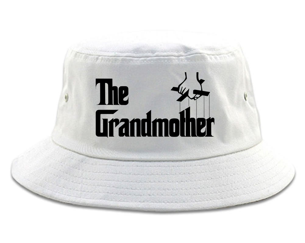 The Grandmother Funny New Grandma Mens Bucket Hat White