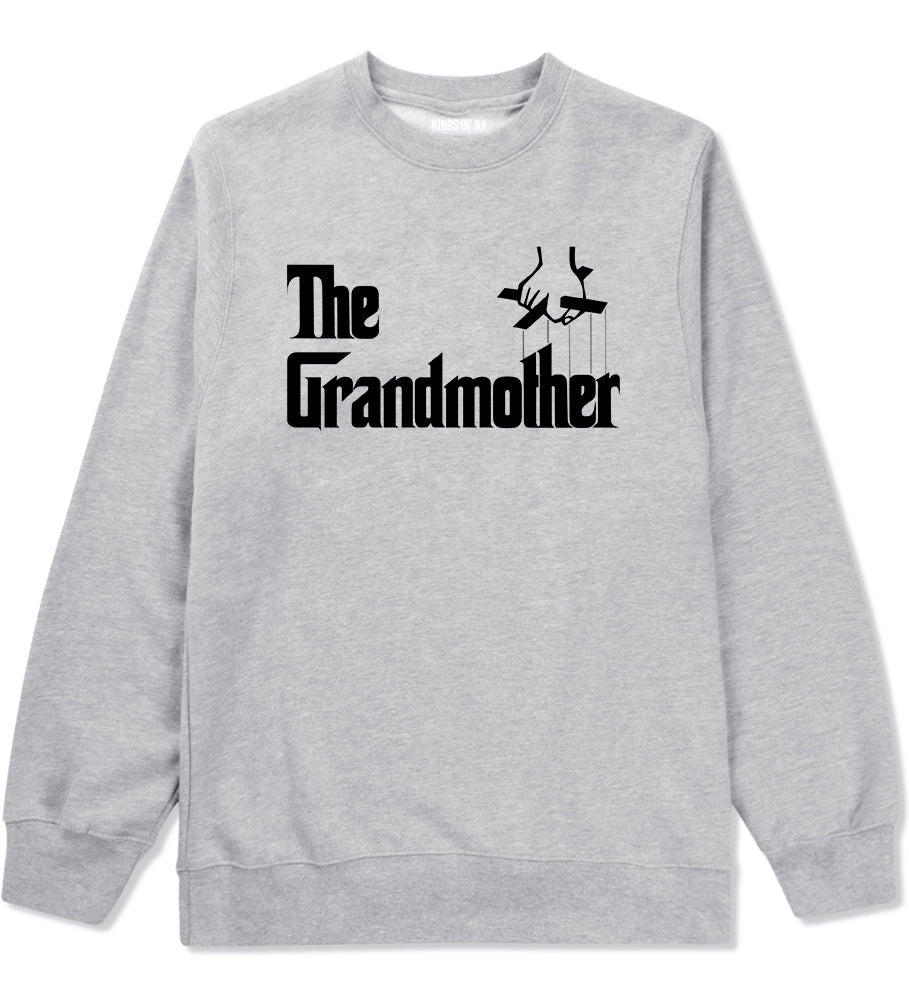 The Grandmother Funny New Grandma Mens Crewneck Sweatshirt Grey