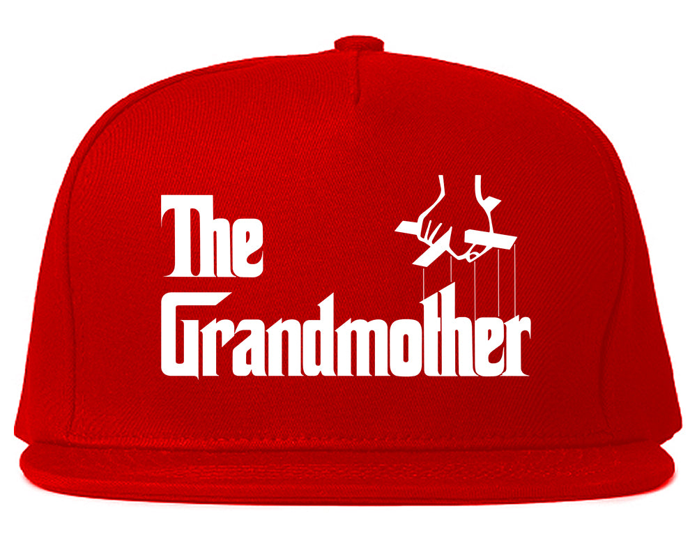 The Grandmother Funny New Grandma Mens Snapback Hat Red