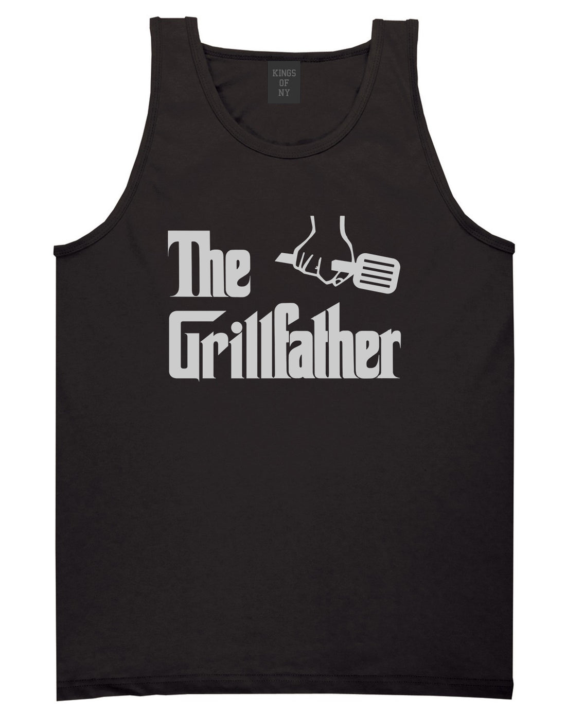 The Grillfather BBQ Dad Grill Mens Tank Top T-Shirt Black