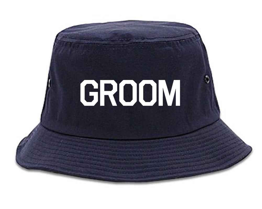 The Groom Bachelor Party Bucket Hat Blue