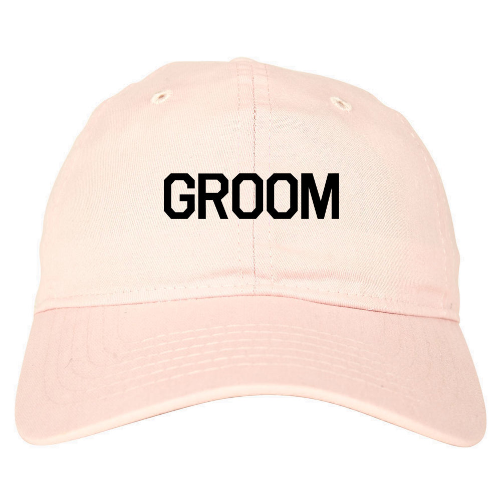The Groom Bachelor Party Dad Hat Baseball Cap Pink