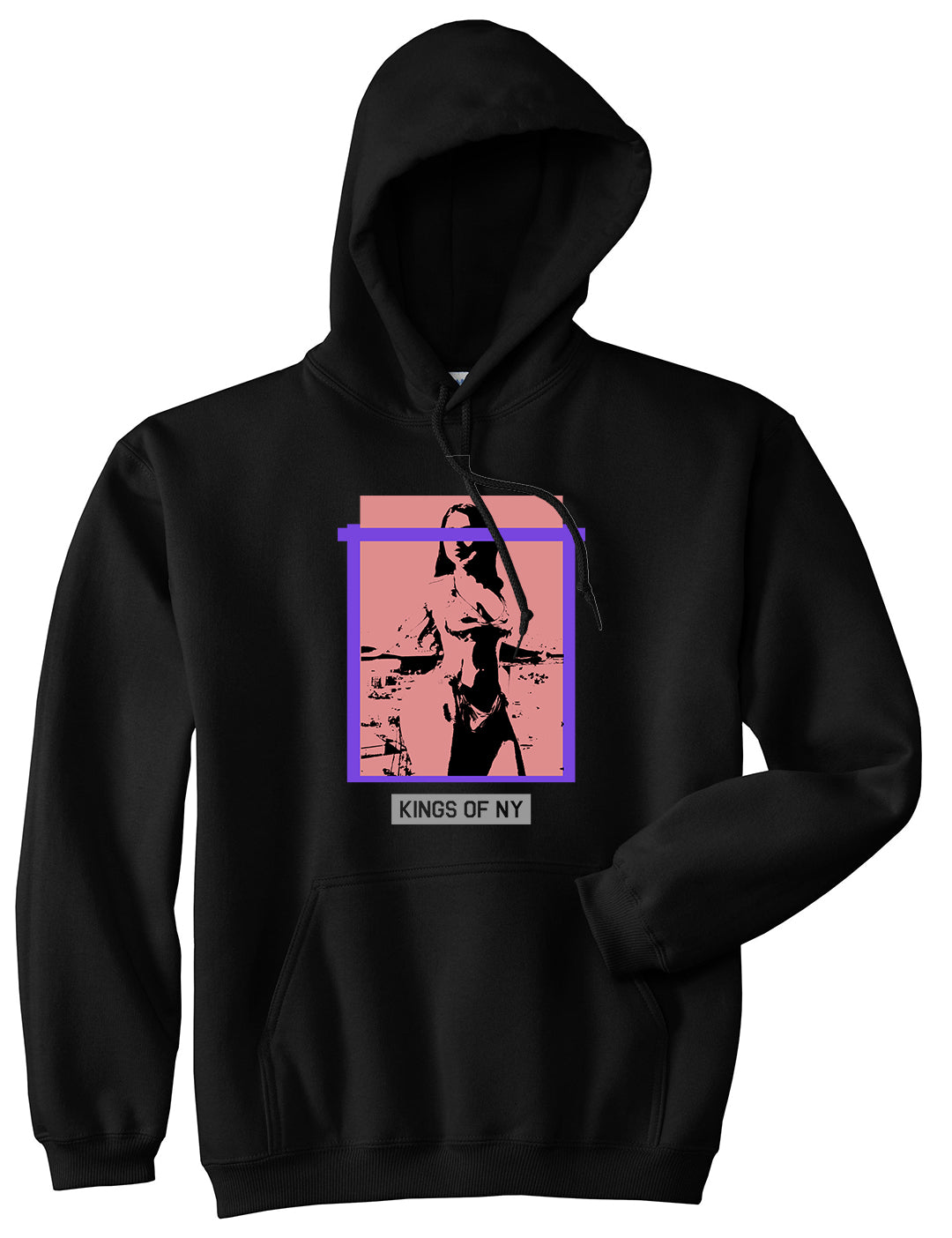 Thick Girl Goals Pullover Hoodie in Black