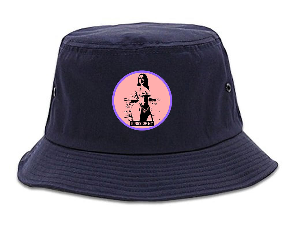 Thick Girl Goals Navy Blue Bucket Hat