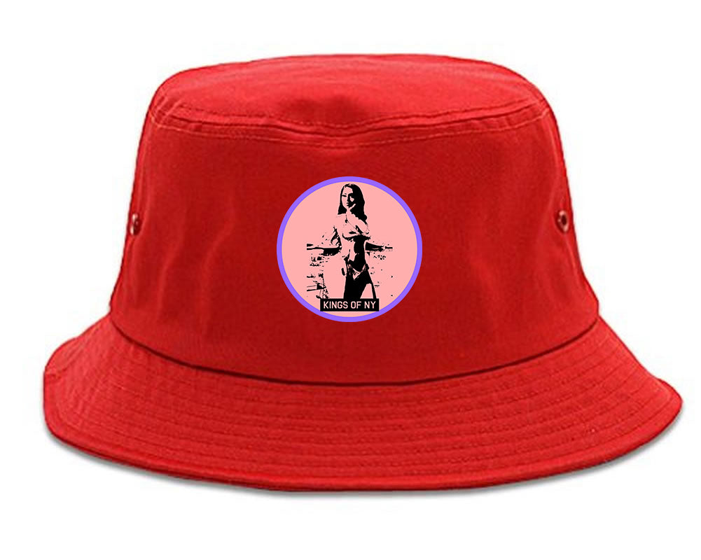 Thick Girl Goals Red Bucket Hat