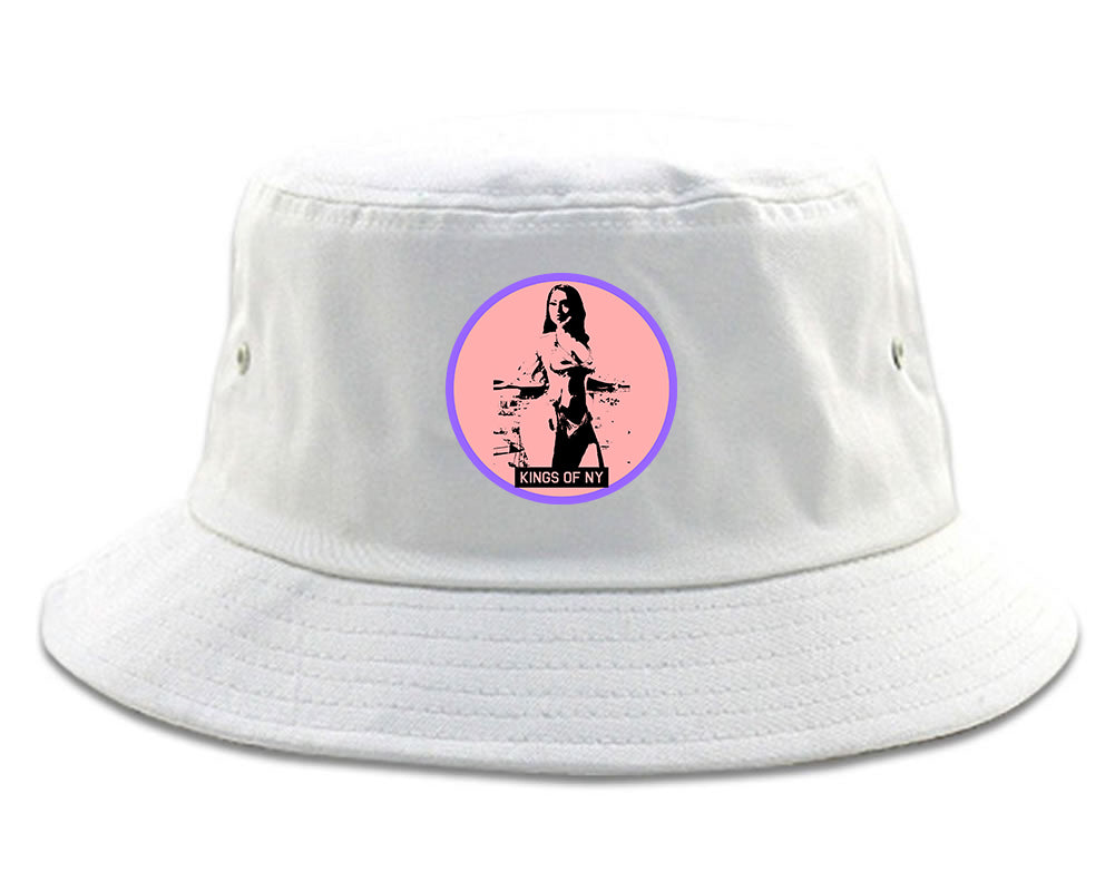 Thick Girl Goals White Bucket Hat