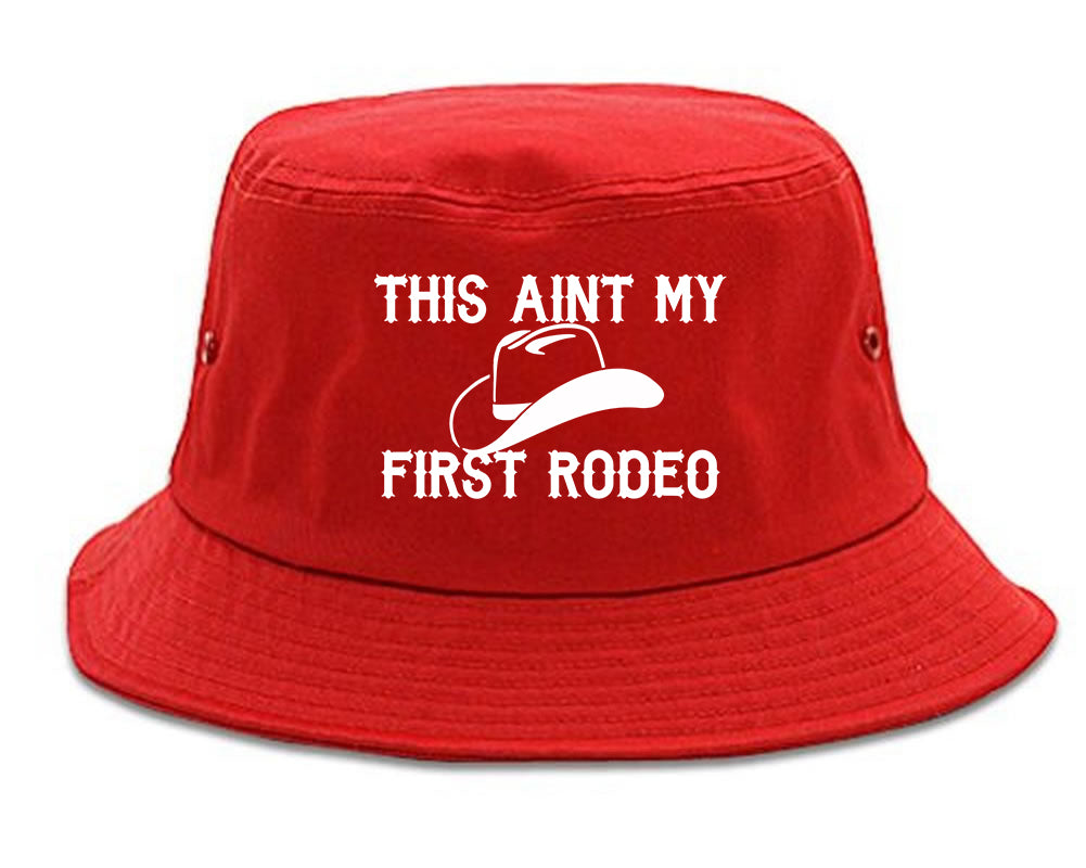 This Aint My First Rodeo Country Mens Snapback Hat Red