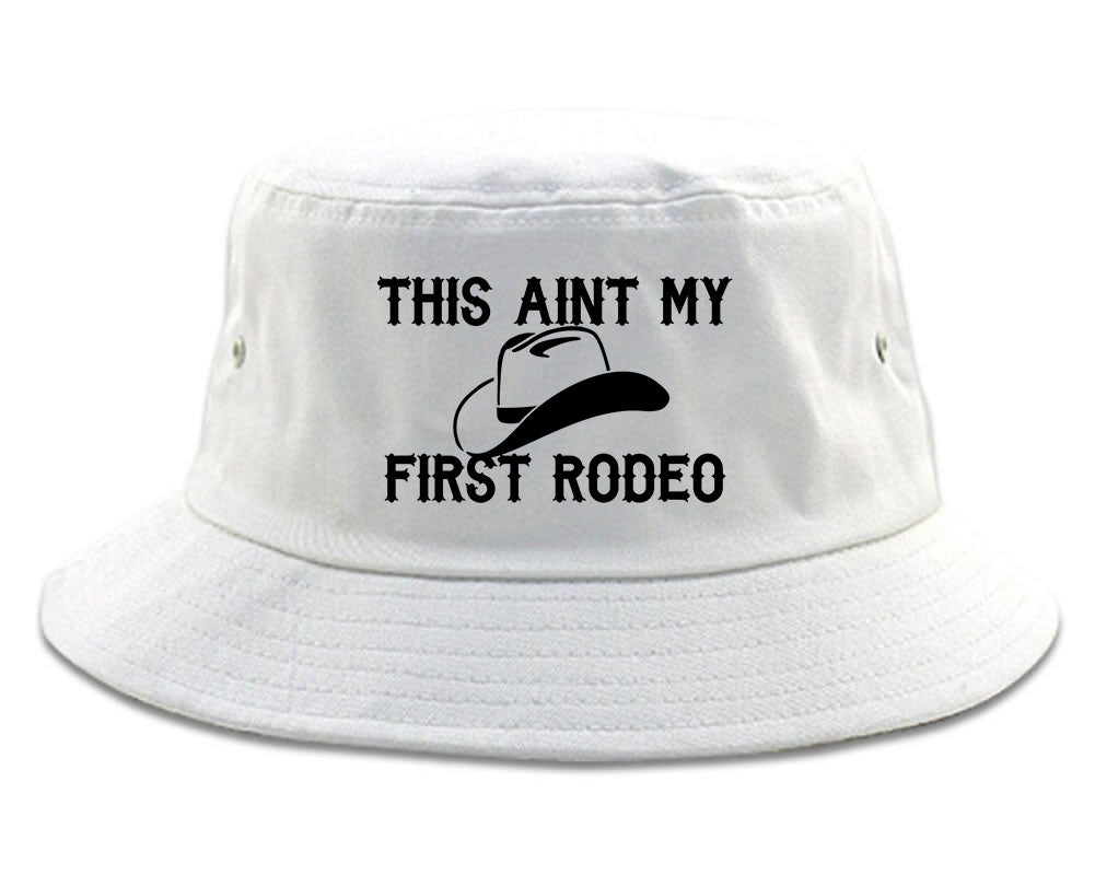 This Aint My First Rodeo Country Mens Snapback Hat White