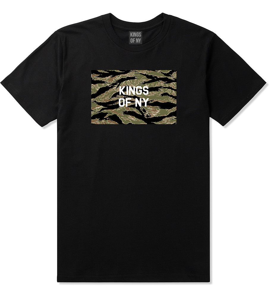 Tiger Stripe Camo Army T-Shirt in Black