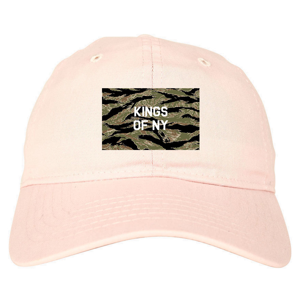 Tiger Stripe Camo Army Dad Hat in Pink