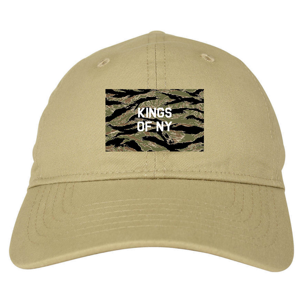 Tiger Stripe Camo Army Dad Hat in Beige