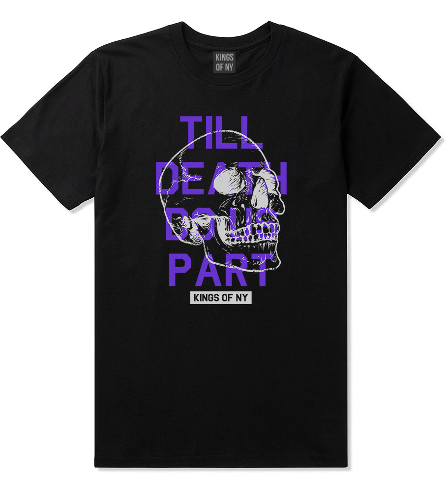 Till Death Do Us Part Skull Mens T-Shirt Black by Kings Of NY