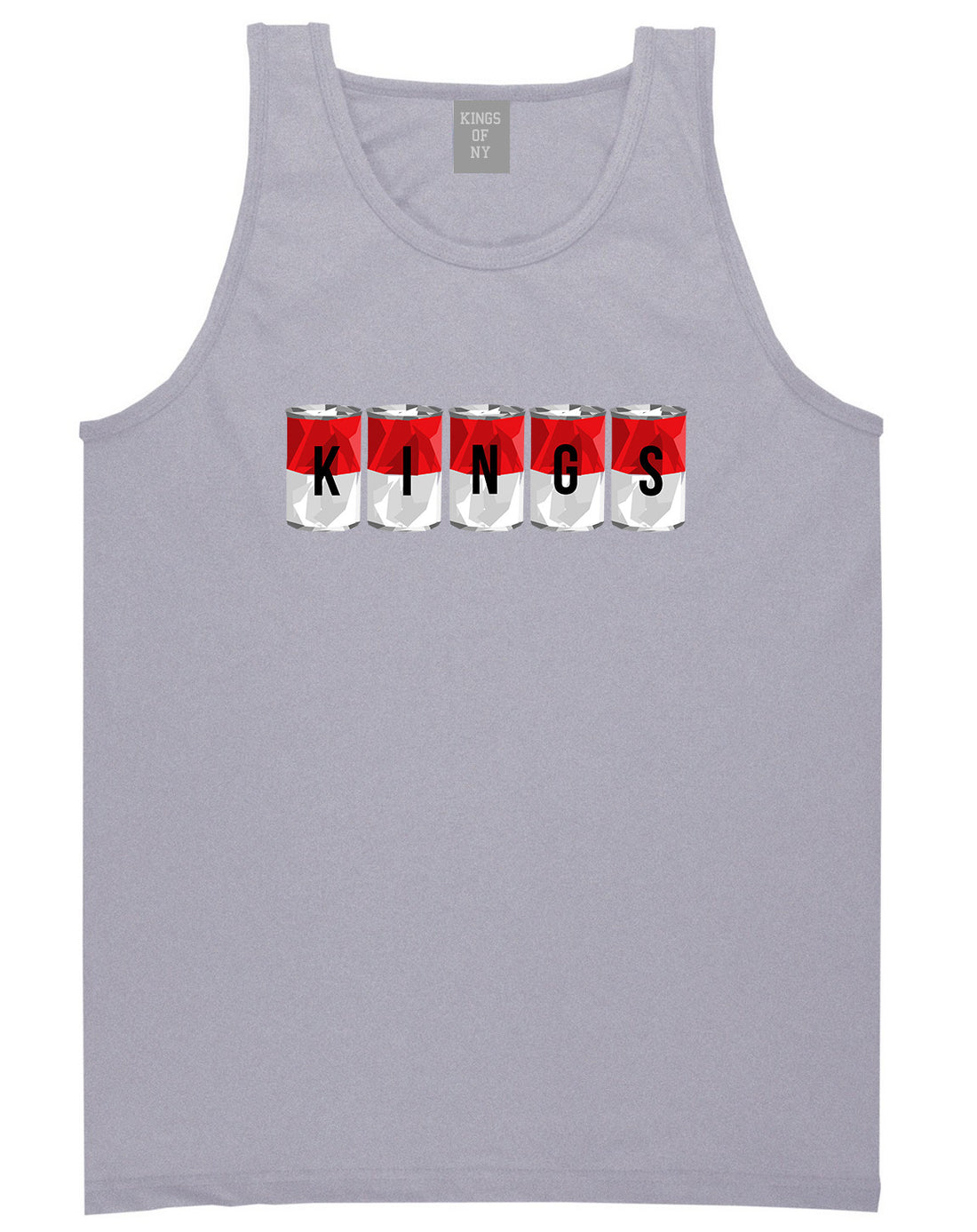 Tomato Soup Cans Tank Top in Grey