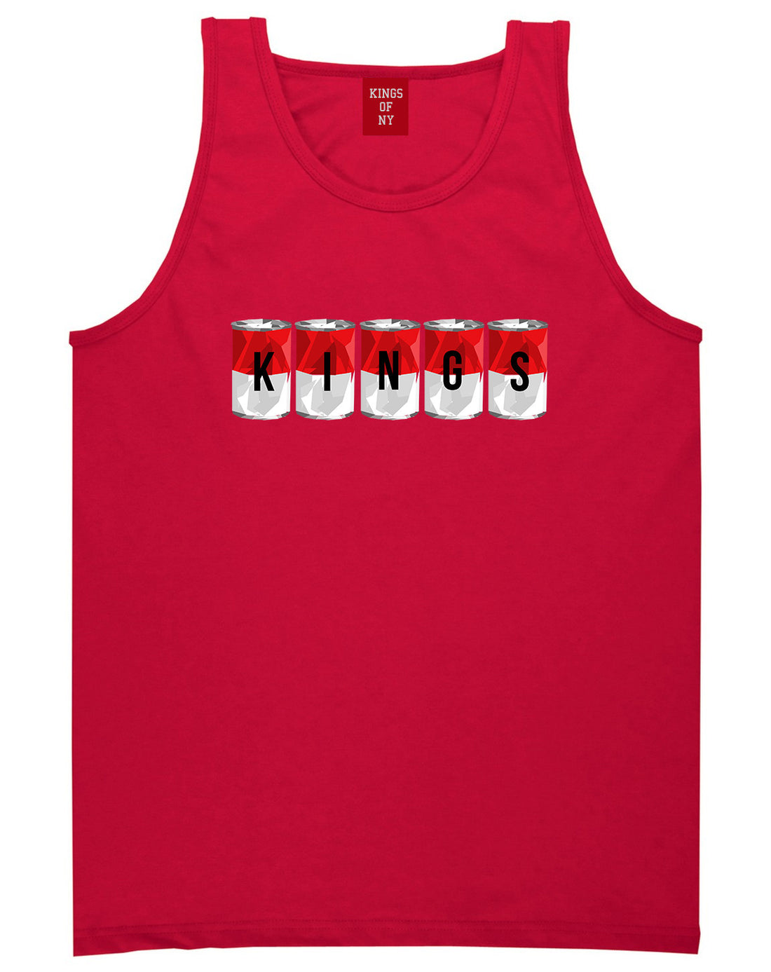 Tomato Soup Cans Tank Top in Red