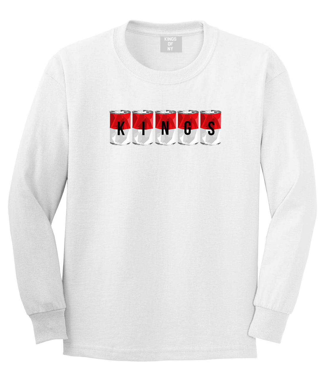 Tomato Soup Cans Long Sleeve T-Shirt in White