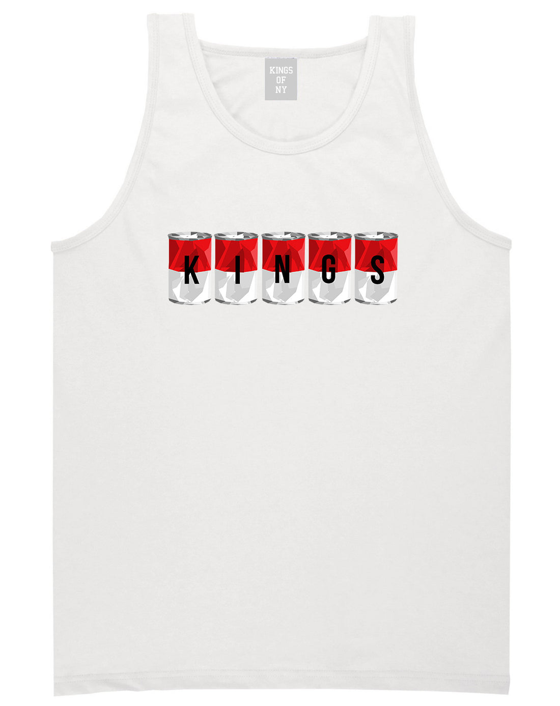 Tomato Soup Cans Tank Top in White