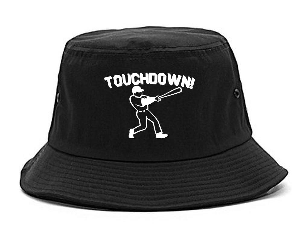 Touchdown Baseball Meme Mens Bucket Hat Black