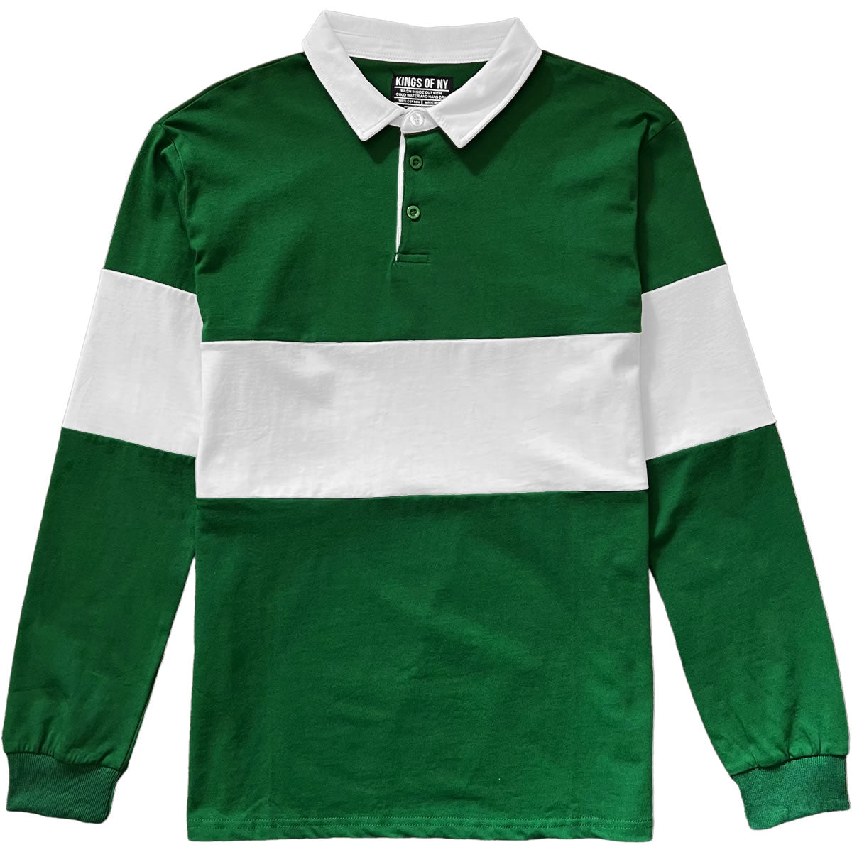 Green and white striped long deals sleeve shirt