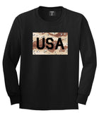 USA Desert Camo Army Mens Black Long Sleeve T-Shirt by Kings Of NY