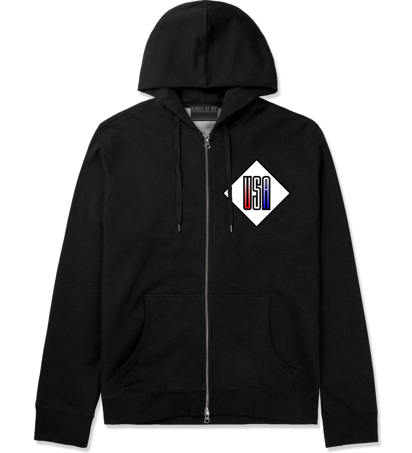 Diamond zip up discount hoodie