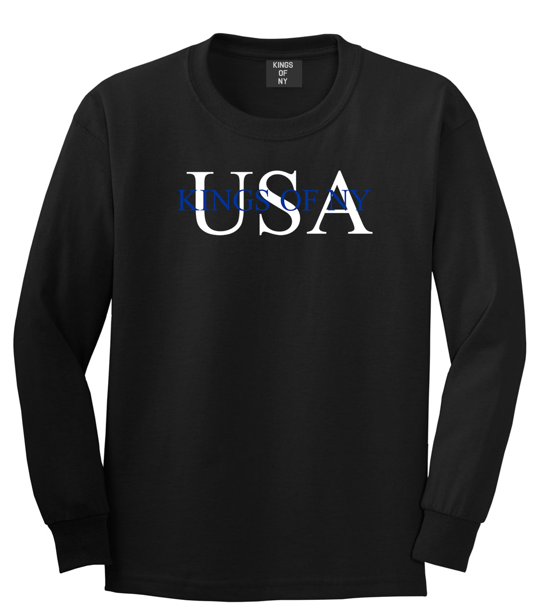 USA Kony Logo Long Sleeve T-Shirt in Black