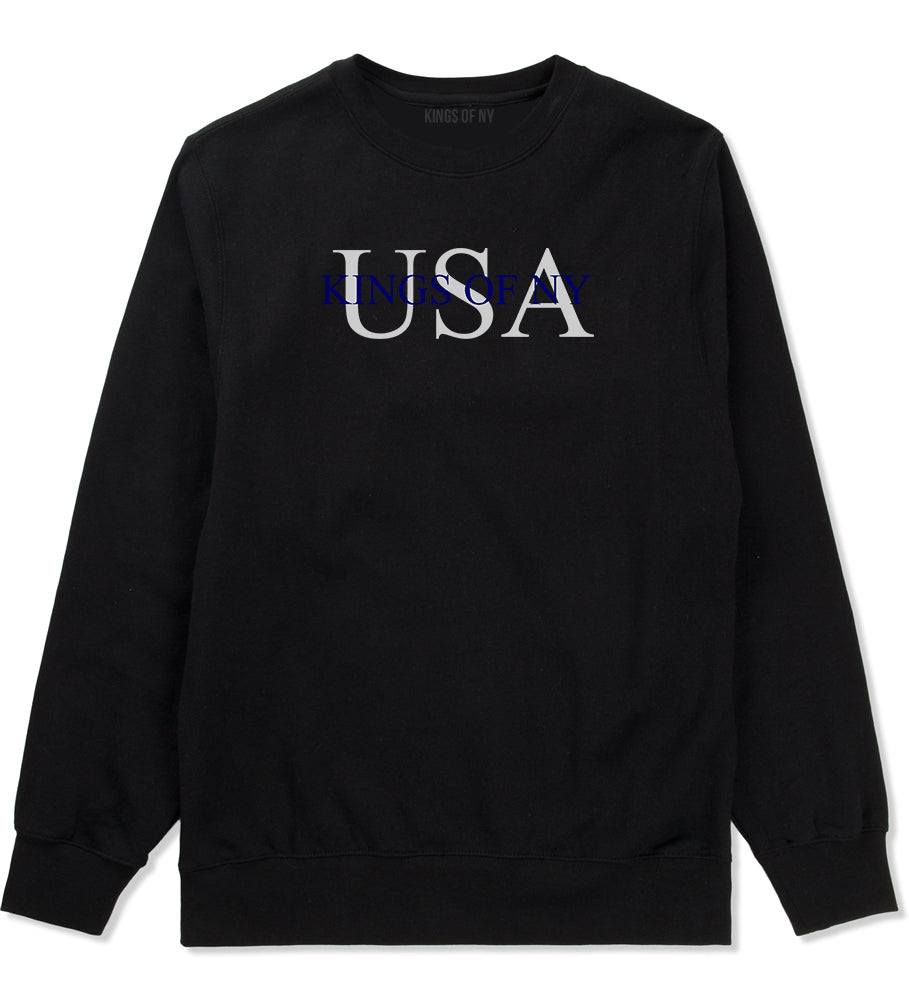 USA Kony Logo Crewneck Sweatshirt in Black