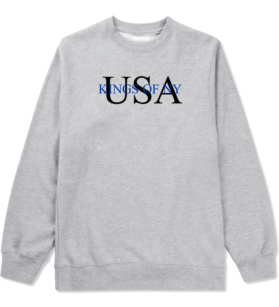 USA Kony Logo Crewneck Sweatshirt in Grey