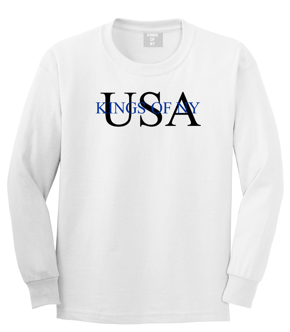 USA Kony Logo Long Sleeve T-Shirt in White
