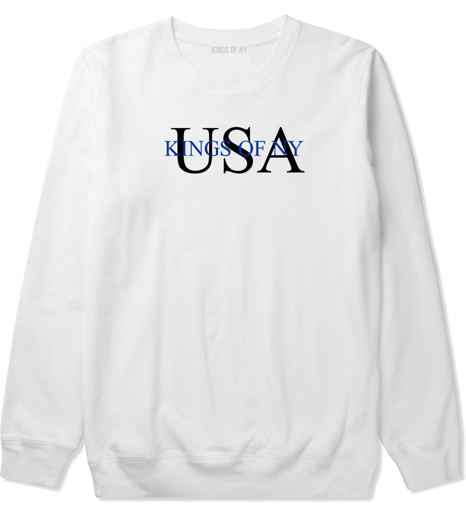 USA Kony Logo Crewneck Sweatshirt in White