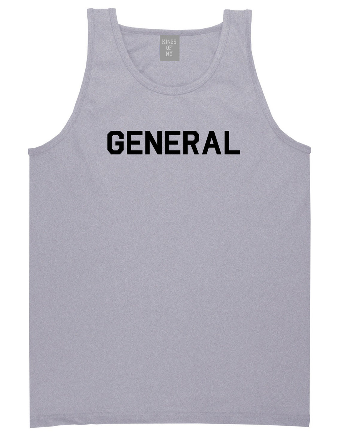 US General WW2 Mens Grey Tank Top Shirt by KINGS OF NY