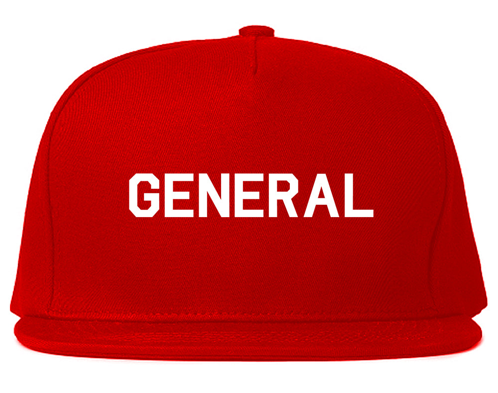 US_General_WW2 Red Snapback Hat