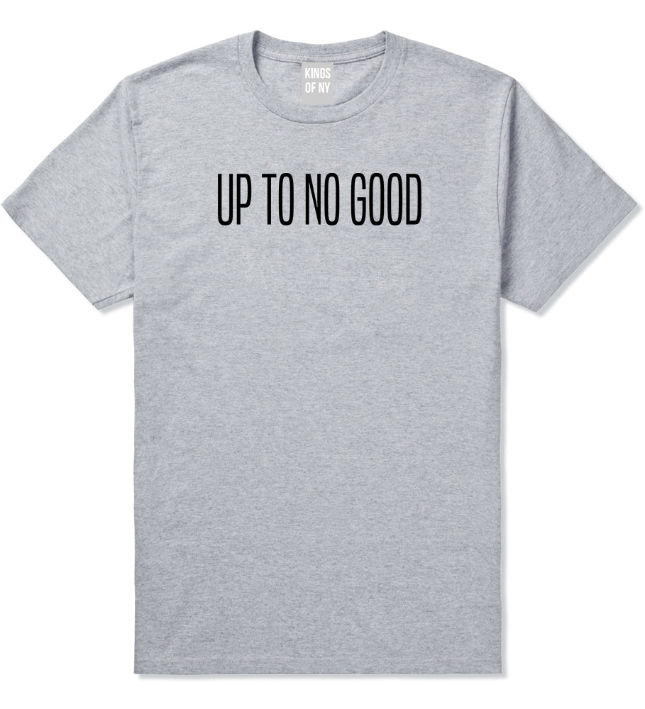 Up_To_No_Good Mens Grey T-Shirt by Kings Of NY